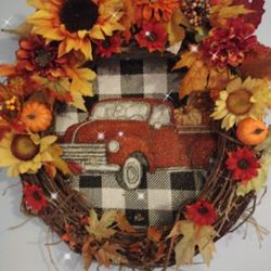 Handmade Fall Wreath 