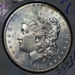 1881-P Morgan Silver Dollar BU