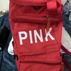 Pink New Backpack And Carry On 