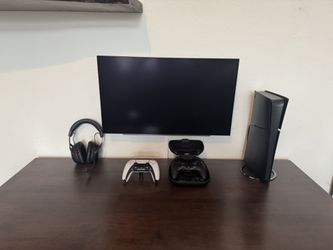 PS5 + OLED Monitor Gaming Setup