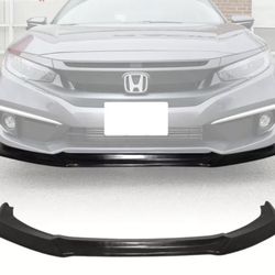 Fits 19-21 Honda Civic GT Style Front Bumper Lip Spoiler - PU