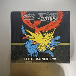 Pokemon HIDDEN FATES ETB (comes With A Protective Case)