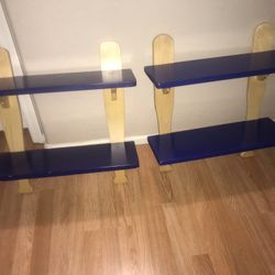 Wooden Baseball Shelves 