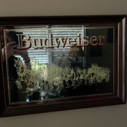 Budweiser Antique Mirror 