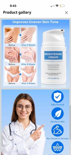 Crema blanqueadora —Whitening cream
