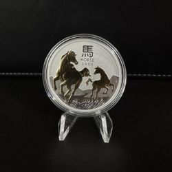1 oz 2026 Lunar Year of the Horse Gilded Silver Coin | Perth Mint