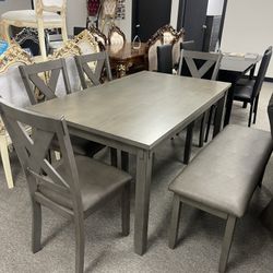 Dining table Set With 4 Chairs And Bench Brand new ,Delivery available 