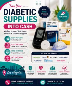 💵 WE BUY DIABETIC TEST STRIPS – CASH PAID TODAY! 💵