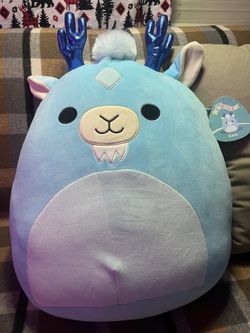 Squishmallows Stuffed Animals & Plush Toys, Xam the Aqua Kirin, 16"
