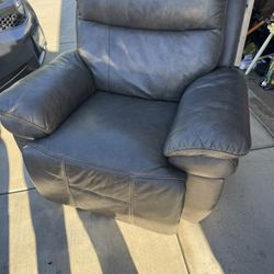 Leather recliner