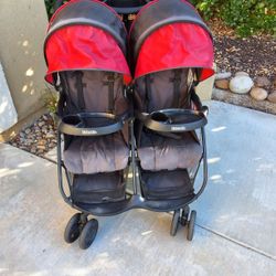 Kolcraft Cloud Plus Double Stroller – Disney-Approved, Lightweight & Travel Ready