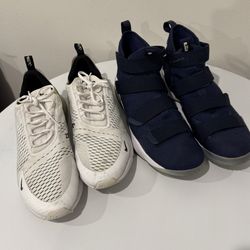 Two pairs of Nike shoes – Size US 14.  Bundle deal – both for $75