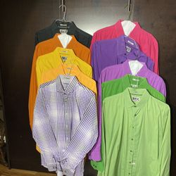 Men’s Express 1MX fitted dress shirts XL