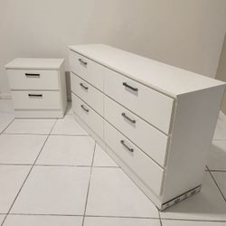NEW wide DRESSER and a NIGHT STAND 👍 Assembled 