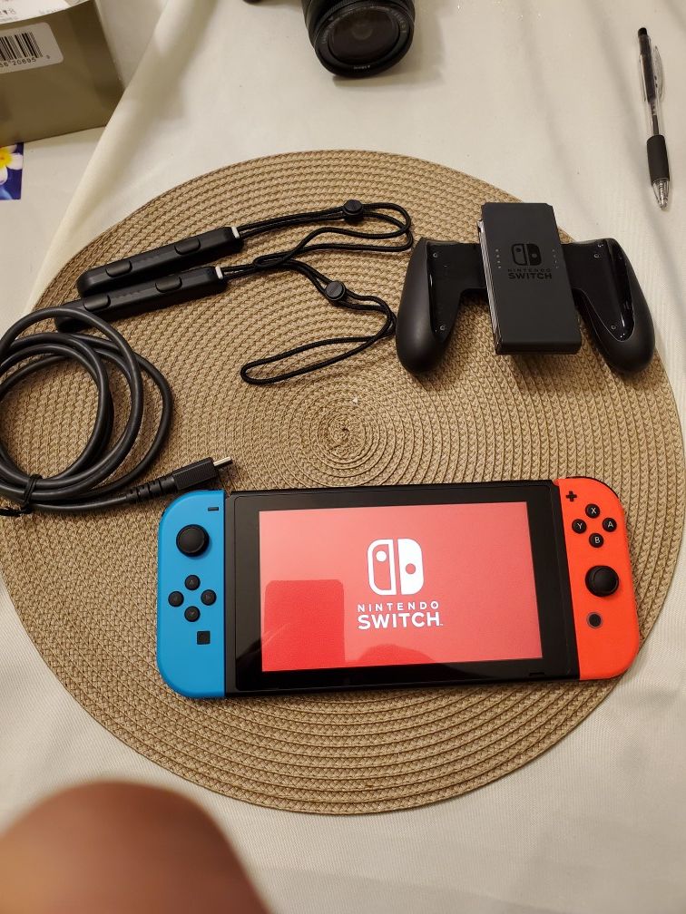 Nintendo switch with all accessories