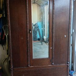 Antique Armoire w/ Mirror