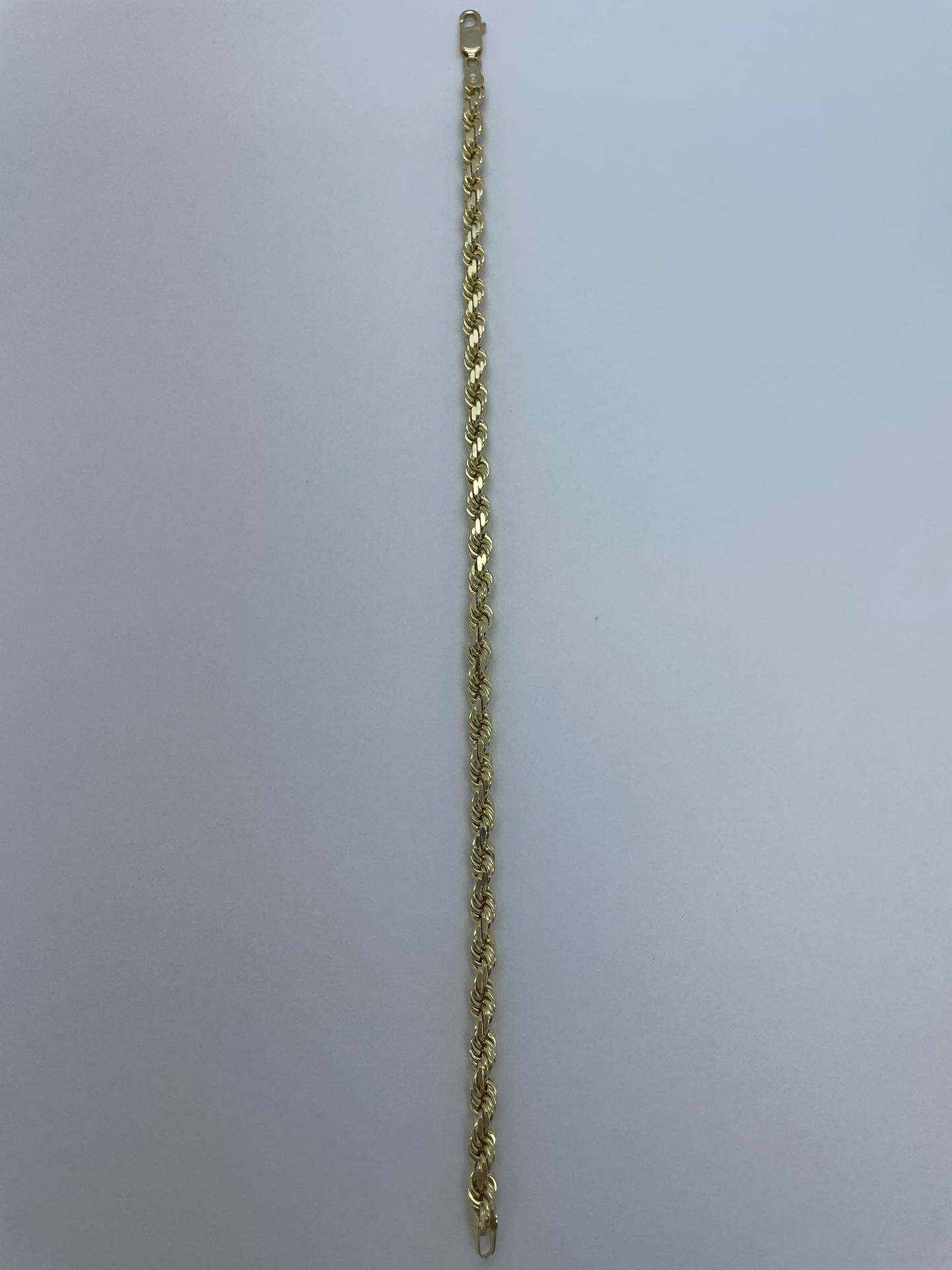 14k Rope Chain Bracelet. New.
