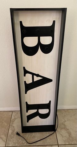 BAR Lighted Marquee Sign
