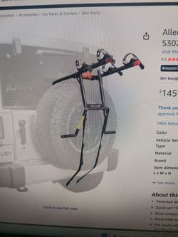 Allen Sports Premiere  2 Bike Spare Tire Ravk