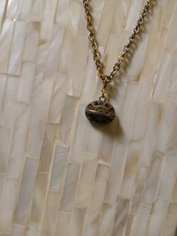 Rhinstone phone charm necklace