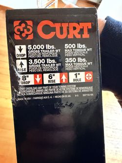 8” drop trailer hitch