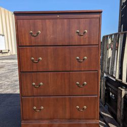 Solid Wood 4 Drawer Lateral File Cabinet  Thumbnail