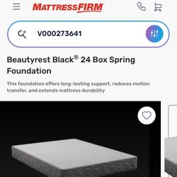 New In Plastic - Queen Beautyrest Black® 24 Box Spring Foundation