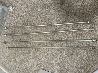 No drill curtain rods
