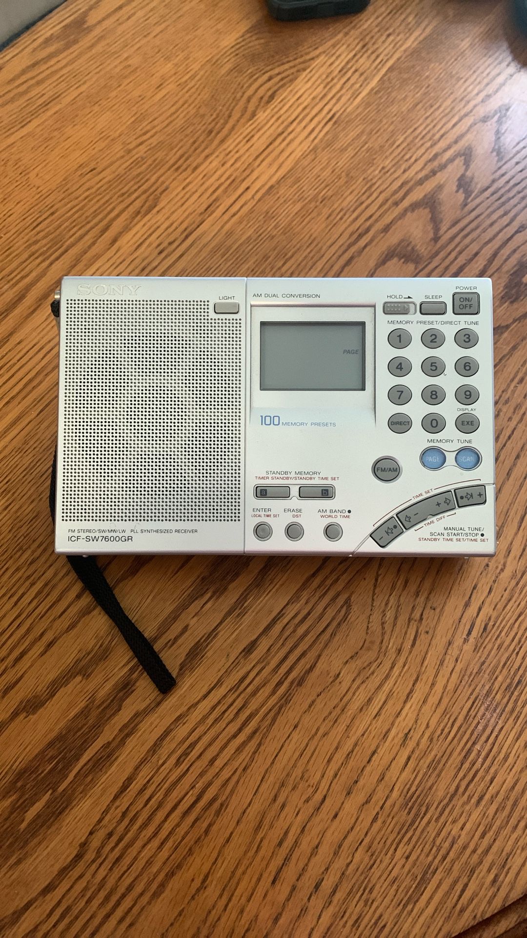 Sony ICF-SW7600GR World Band Receiver Radio