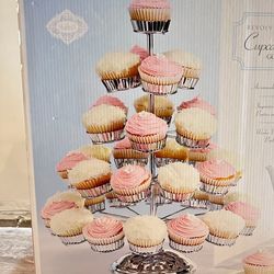 Godinger Revolving 5 Tier Cupcake Stand holds 35 cc