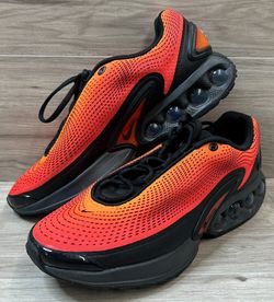 Nike Air Max Dn Total Orange Bright Crimson Dark Smoke Grey Black Men's Size 9.5 (PO1025118)