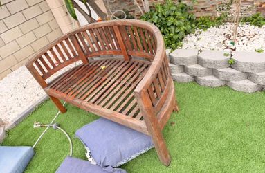 Patio teak bench