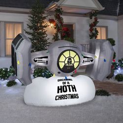 Star Wars Christmas Airblown Inflatable TIE Fighter w/Darth Vader, 8 FT