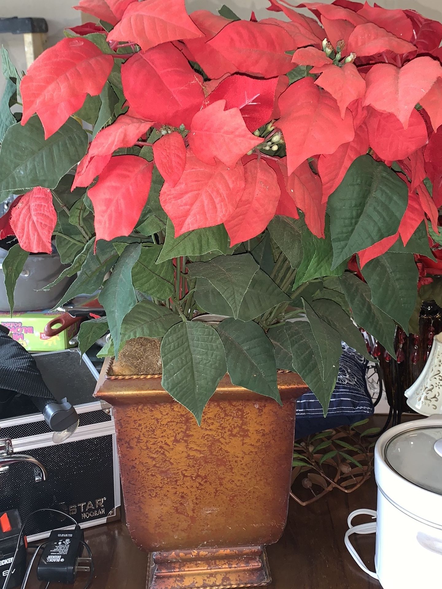 Fake Poinsettia Plant