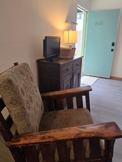 Wooden rocking chair