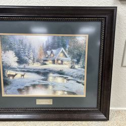 Wall Art: Kinkade- "Deer Creek Cottage"