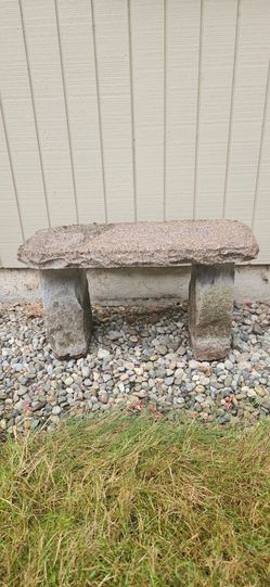 Outdoor Stone Garden Bench