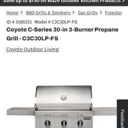Coyote Propane Grill Weber