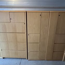 Teknion Wood Office Storage Cabinets 