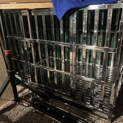 Chrome dog cage