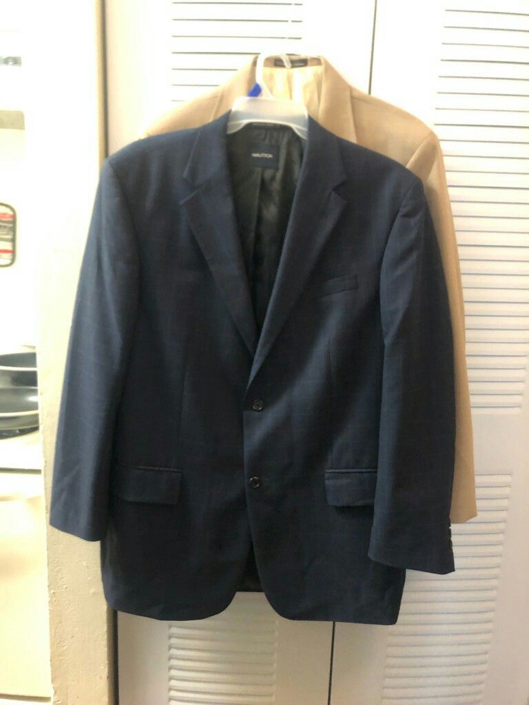 46long nautica mens suit jacket