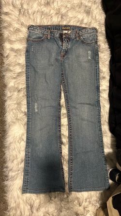 Blue bootcut jeans