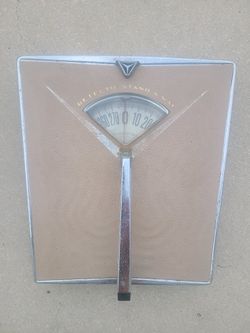 Mid Century Modern circa Detecto Stand-A-Way Scale Bubble View 