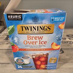 Twinings "Brew Over Ice" Peach Iced Tea - 23 K-Cups
