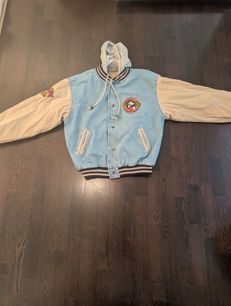 Vintage 90s Mickey Mouse Denim Jacket 
