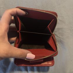 Gucci Red Crossbody And Wallet