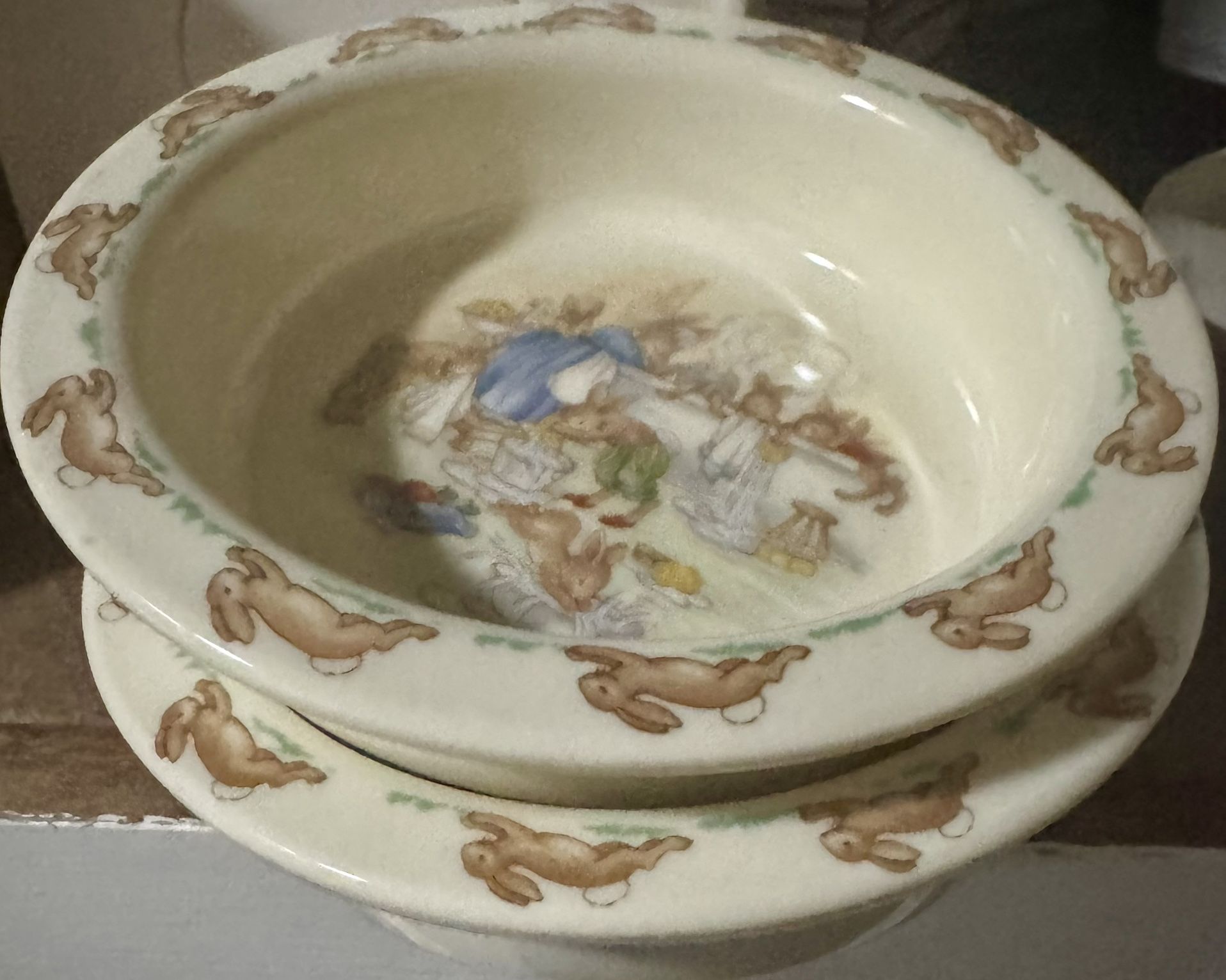 Two 1930s Bunnykins Royal Doulton Bowls