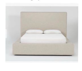 Living Spaces Upholstered Platform Bed Frame
