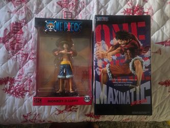 one piece figures and ramen bowl set