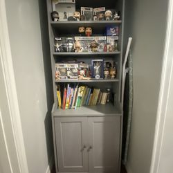 Grey Bookshelf / Cabinet